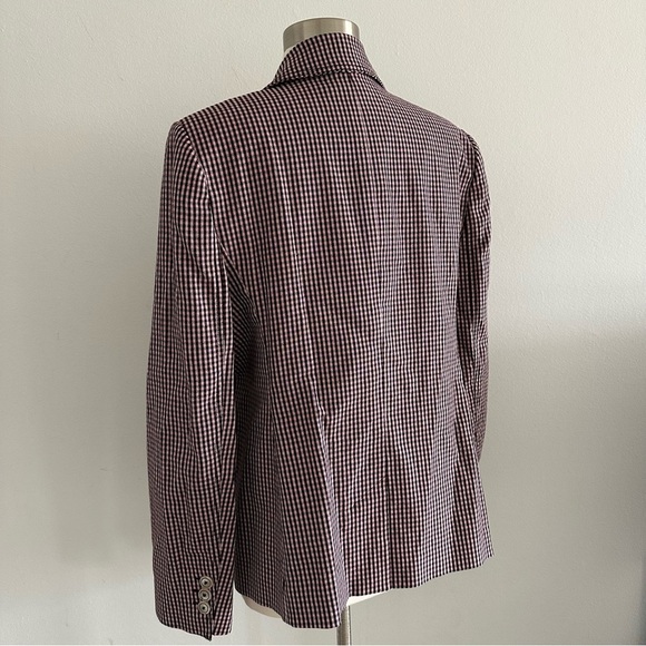 Me + Em Boyfriend Plaid Blazer Jacket Sz M - Picture 6 of 11